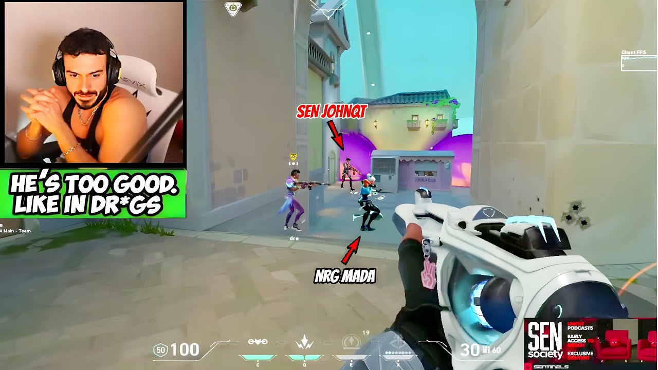 SEN Johnqt Accidently Faced & Destroyed SEN Tarik & NEW NRG Mada in Ranked | Valorant