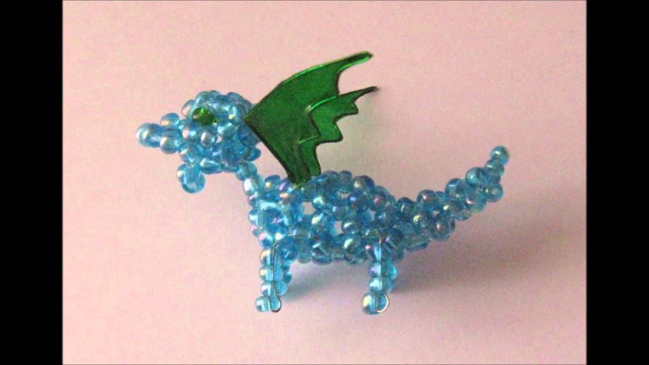 Draghetti con perline di conteria - Seed bead little dragons