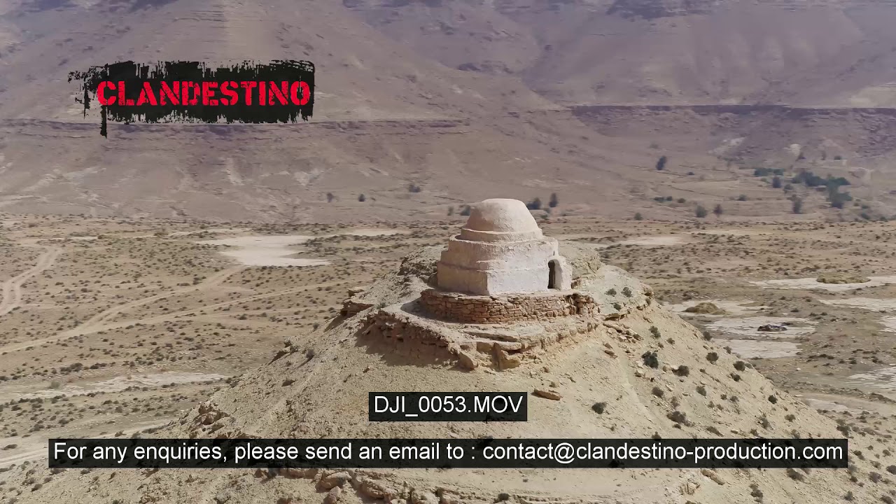 V1 0028 DJI 0053 Drone Stock Videos - Chenini - Douiret - Tunisia