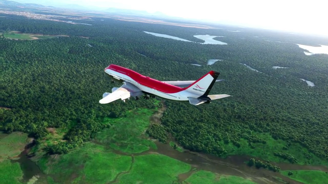 very beautifull landing at small airport, canada . game
