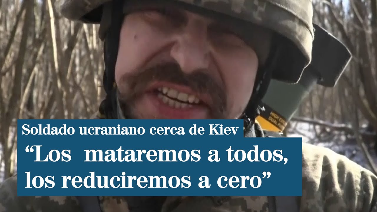 Soldados ucranianos luchan contra las tropas rusas cerca de Kiev