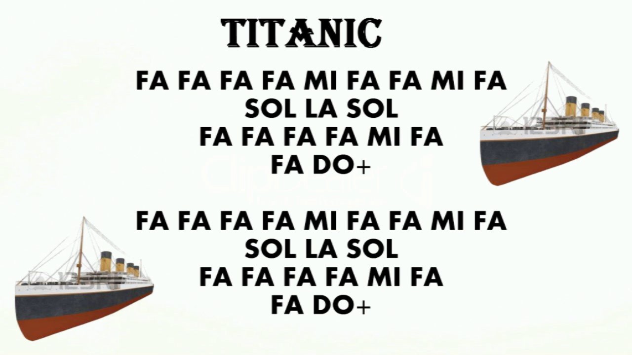 Titanic, notas para flauta dulce. La versión más fácil de youtube. Facilísima,