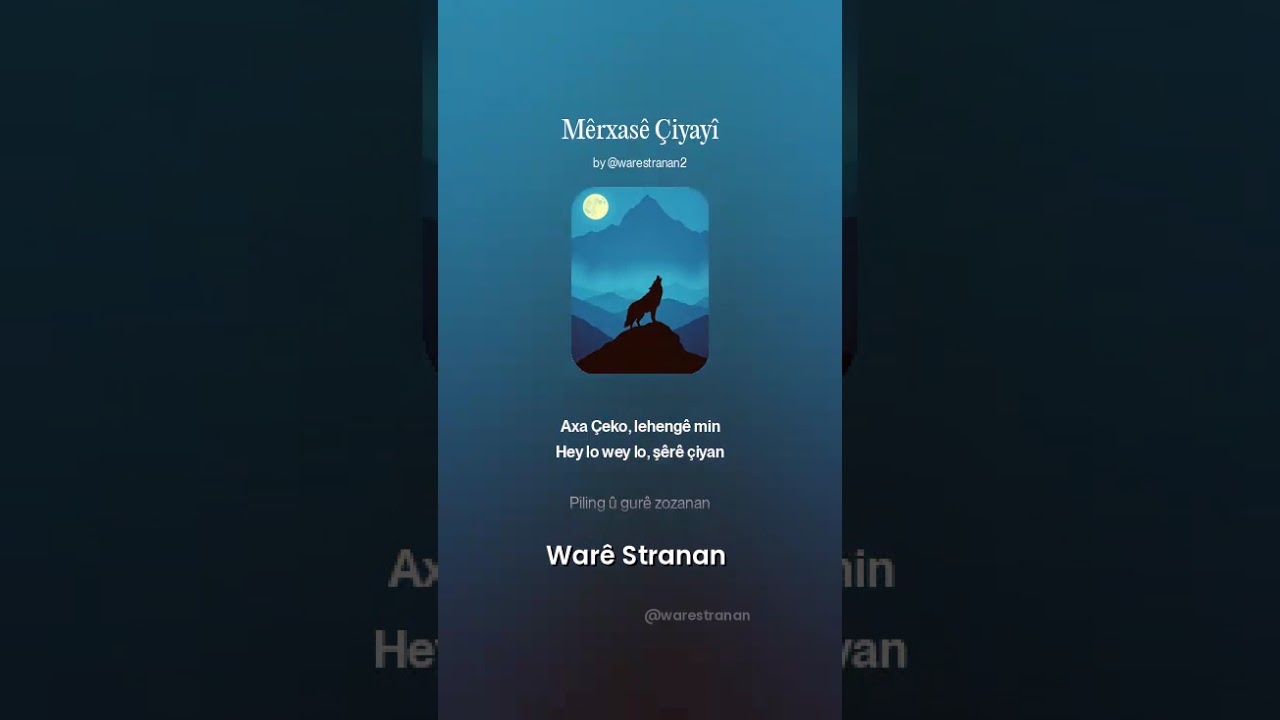 M&ecirc;rxas&ecirc; &Ccedil;iyay&icirc; - War&ecirc; Stranan #Shorts