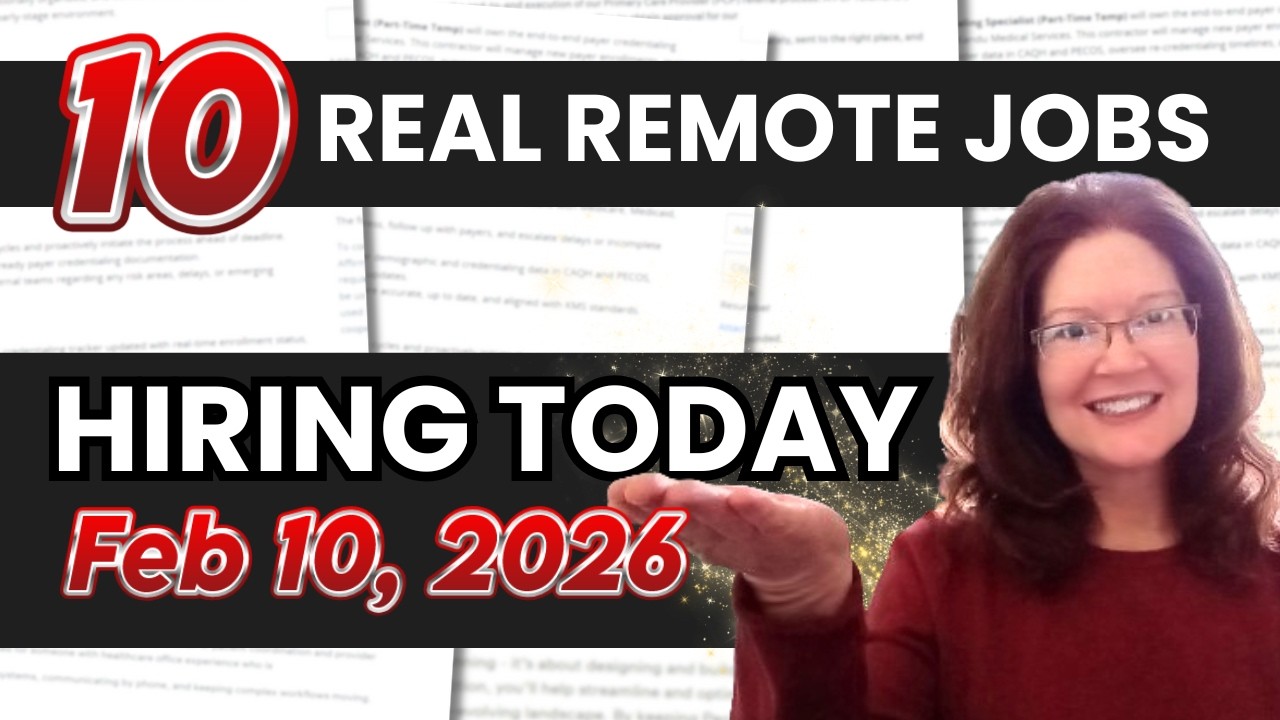 Overnight / Part Time / Beginner Friendly / Entry Level: 10 Remote Jobs Availalbe Today