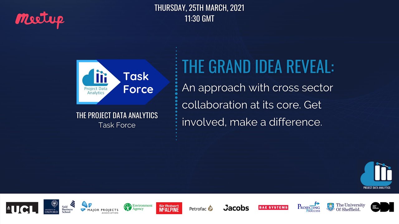 The Grand Idea Reveal  With the Project Data Analytics Task Force