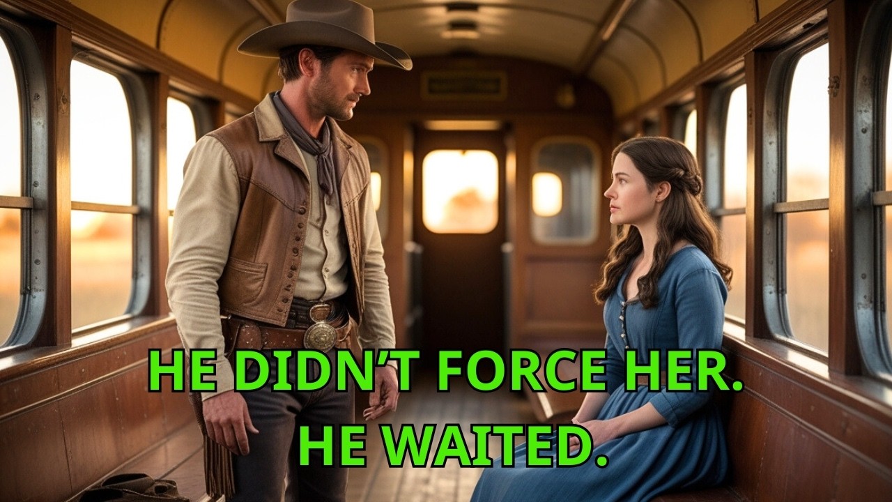 The Mail Order Bride Was Too Scared To Leave The Train, The Cowboy Climbed Aboard And Waited