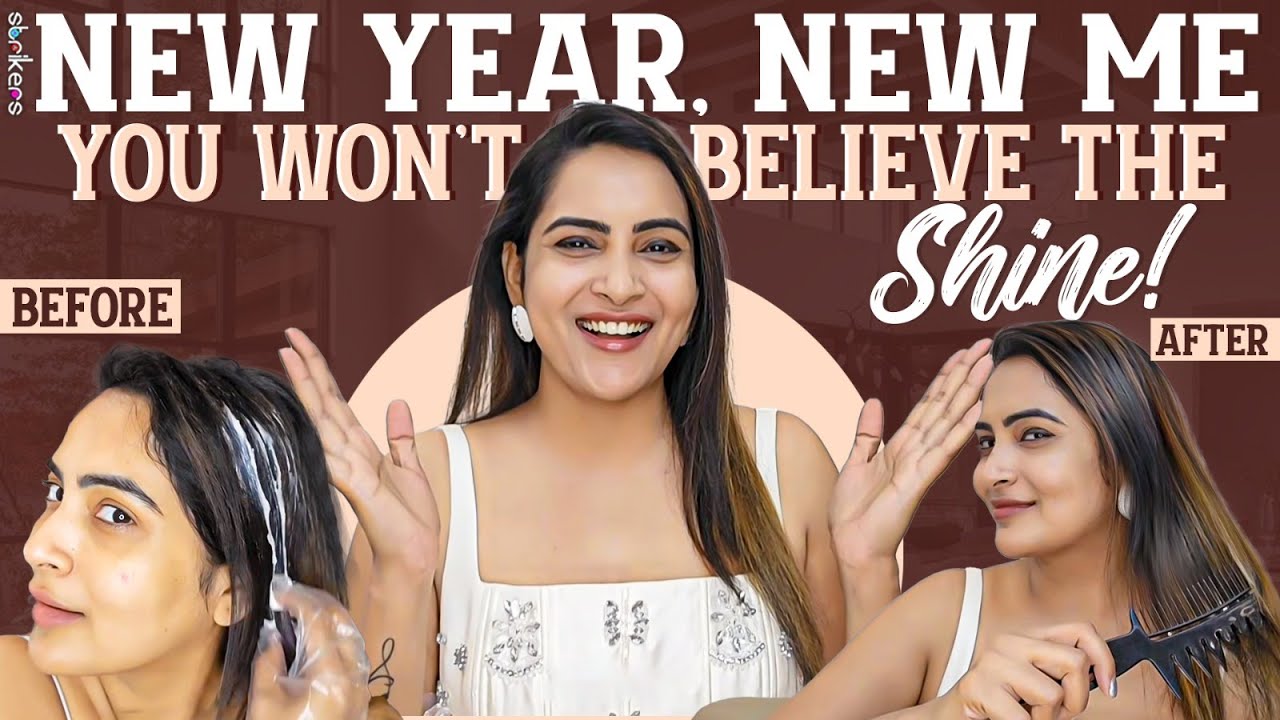 New Year, New Me ✨ You Won’t Believe the Shine!|| Colored hair | haircolor || Its Himaja || Strikers