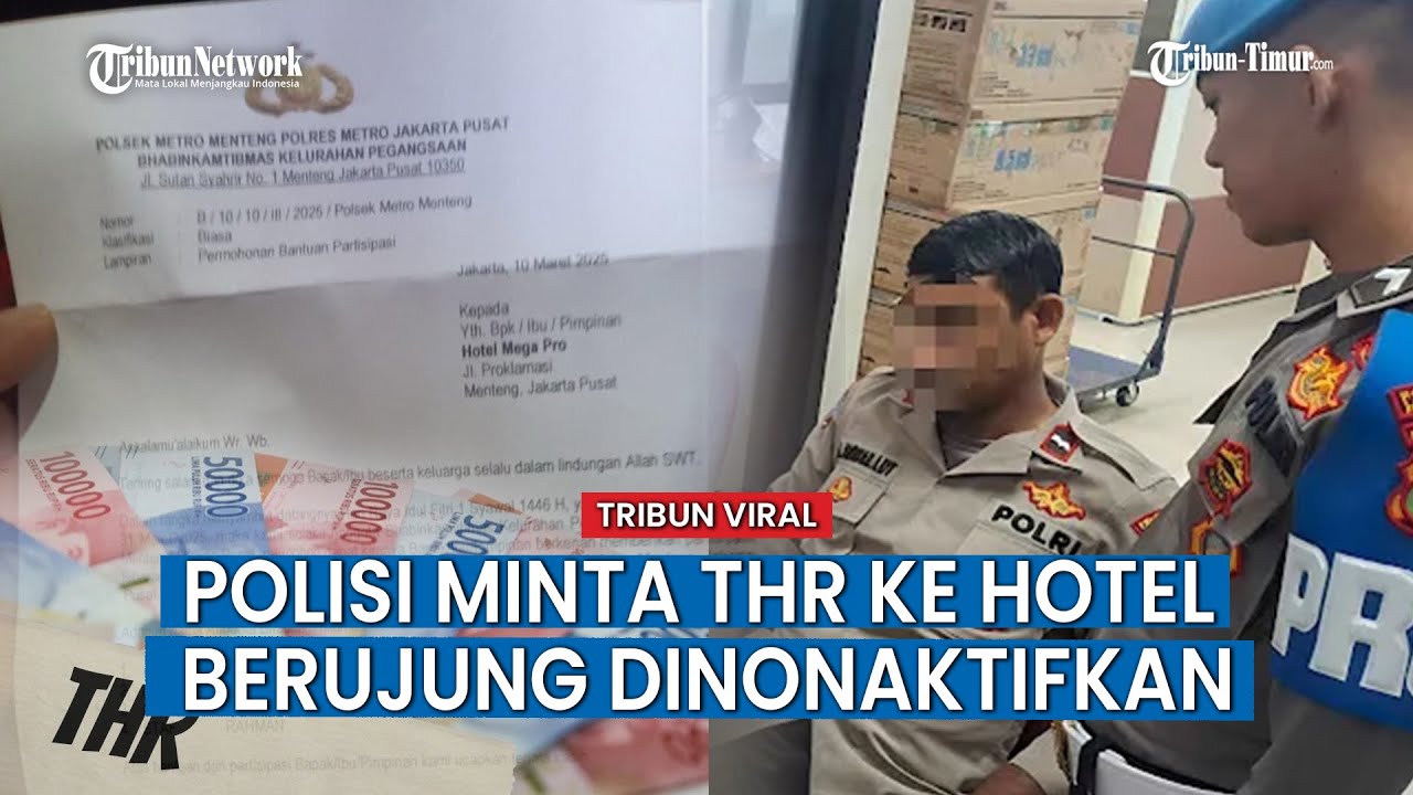 Oknum Polisi Polsek Menteng Diperiksa Propam & Dinonaktifkan Imbas Minta THR ke Hotel di Jakpus