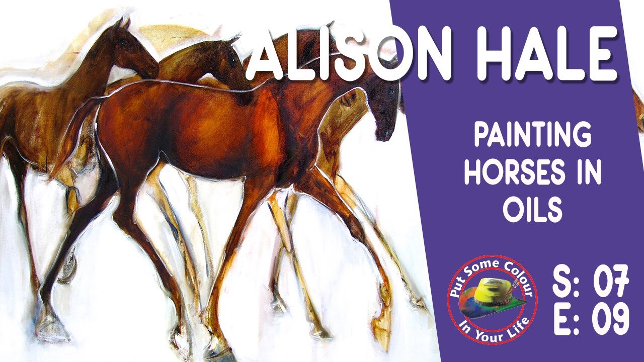 Oil painting techniques and how to paint horses with Alison Hale I Colour In Your Life