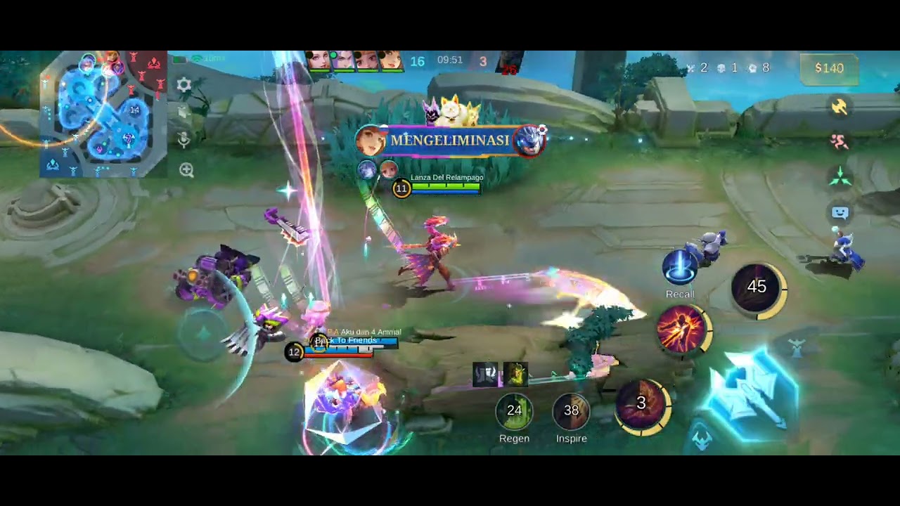 Gameplay Moskov Skin All Star VS Miya
