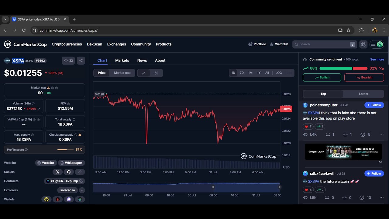 Is XSPA ($XSPA) Token Legit or Scam ??