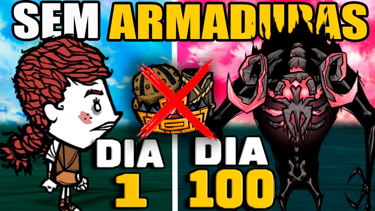 Passei 100 dias sem usar nenhuma armadura no Dont Starve Together