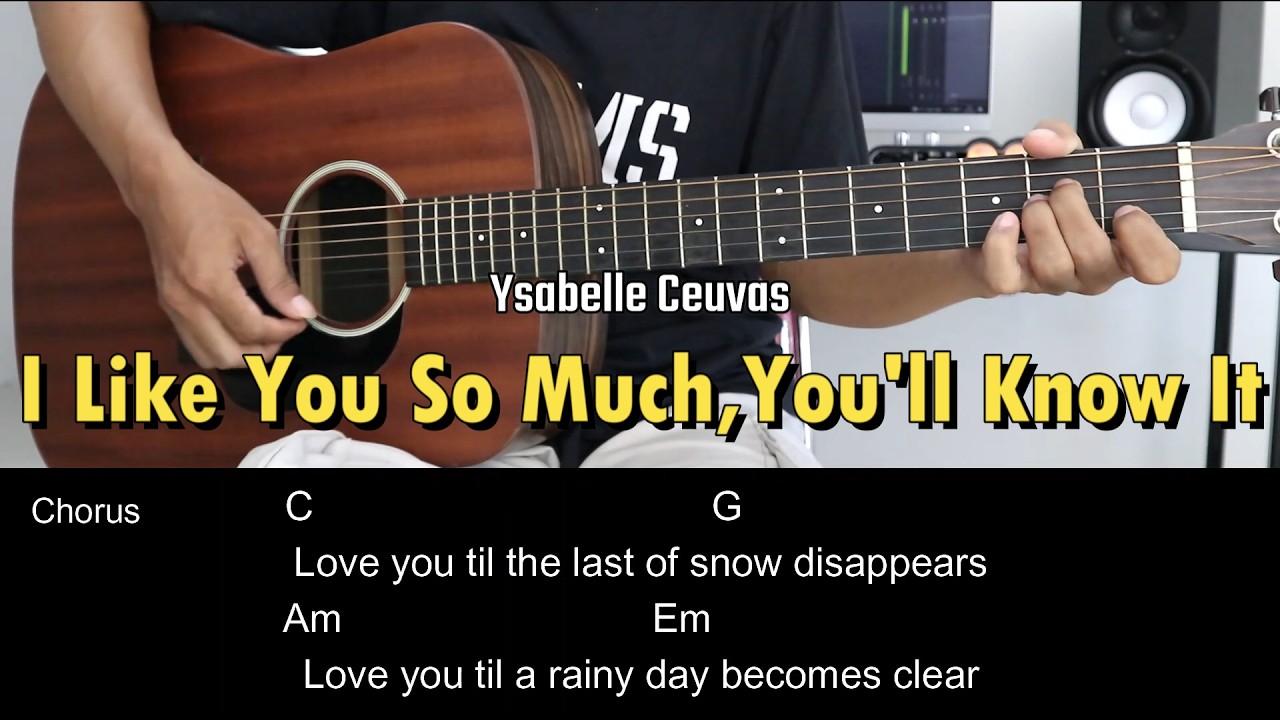 I Like You So Much,You'll Know It - Ysabelle Ceuvas | EASY Guitar Tutorial with Chords / Lyrics