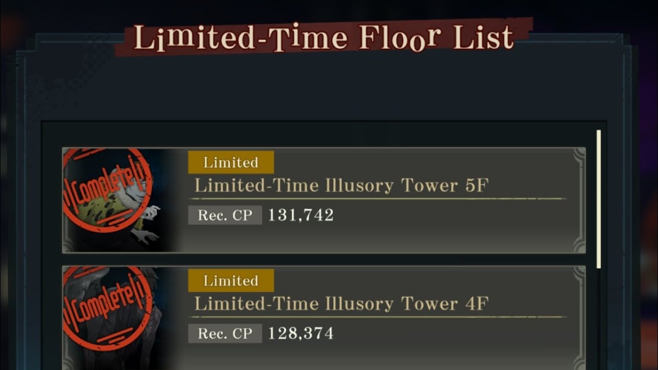 Limited Time Tower 1-5F - Jujutsu Kaisen Phantom Parade Global