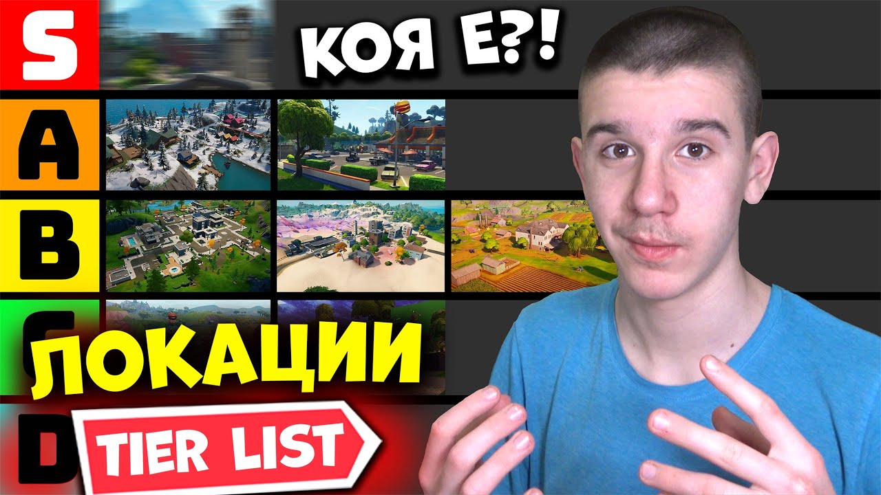 ОЦЕНЯВАМ ВСИЧКИ ЛОКАЦИИ НА FORTNITE?! (TIER LIST)