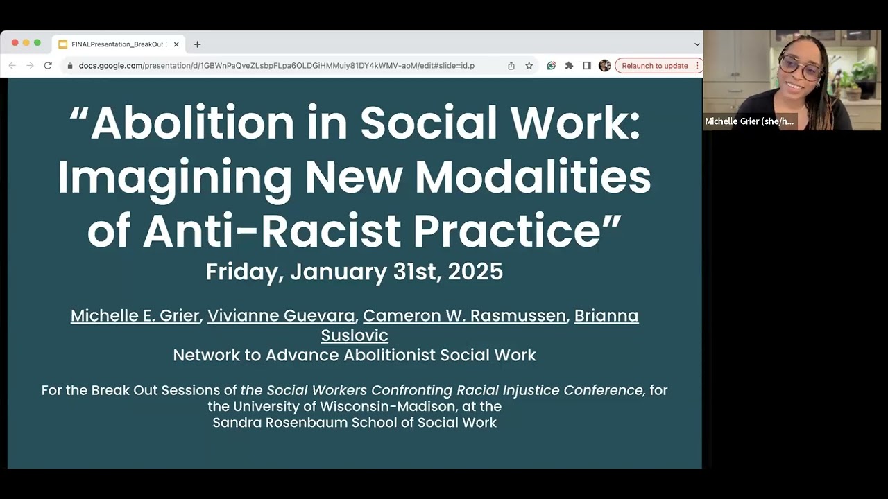 Abolition in Social Work: Imagining New Modalities of Anti Racist Practice