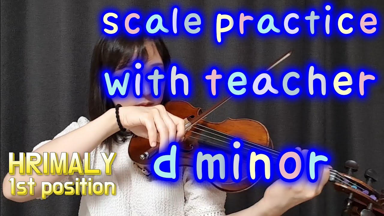 4 지금 연습하세요! 매일 10분 음정 연습.바이올린 스케일 연습 루틴.Hrimaly d minor scale 바이올린 홈프. 홈트.