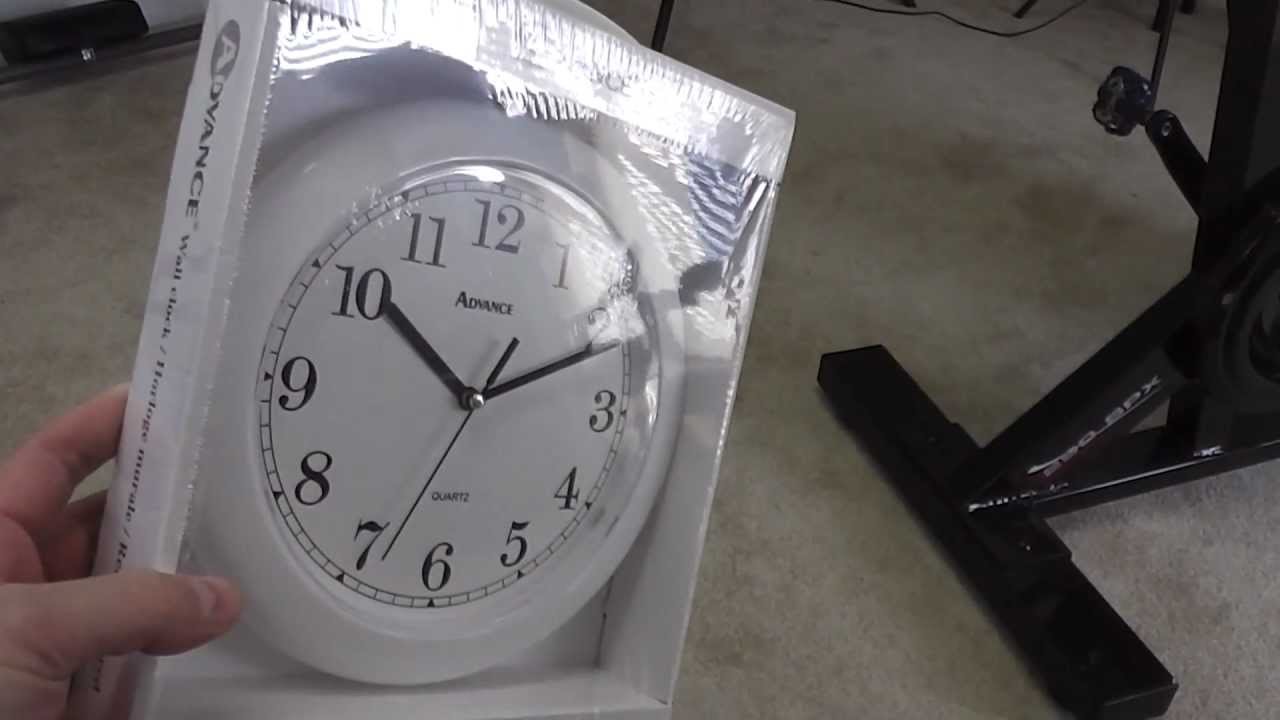Geneva Clock Co 8001 Advance Wall Clock (White) Unboxing