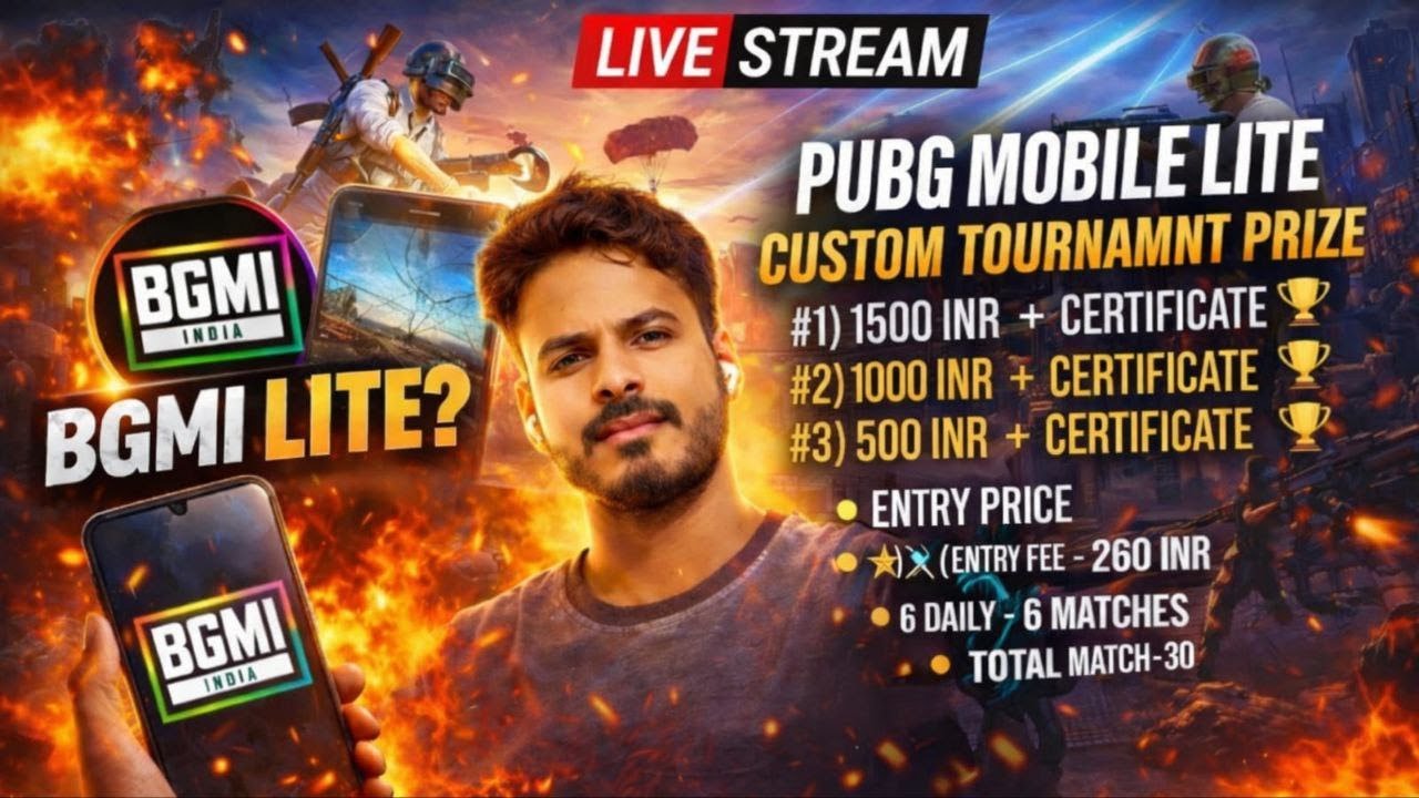 BGMI LITE COMING SOON? | PUBG MOBILE LITE CUSTOM ROOM TOURNAMENT | IND AKASH GAMING LIVE