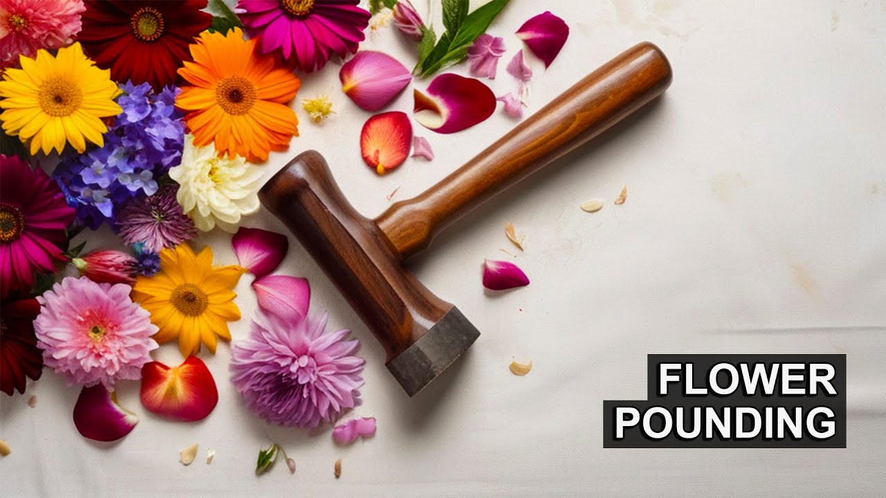 Flower Pounding: A Natural Way to Dye Fabric
