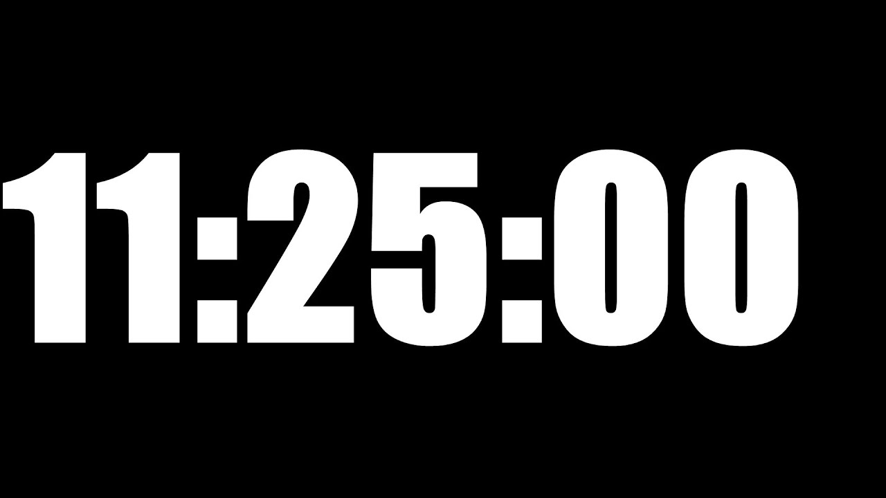 11 HOUR 25 MINUTE TIMER &bull; 685 MINUTE COUNTDOWN TIMER ⏰ LOUD ALARM ⏰
