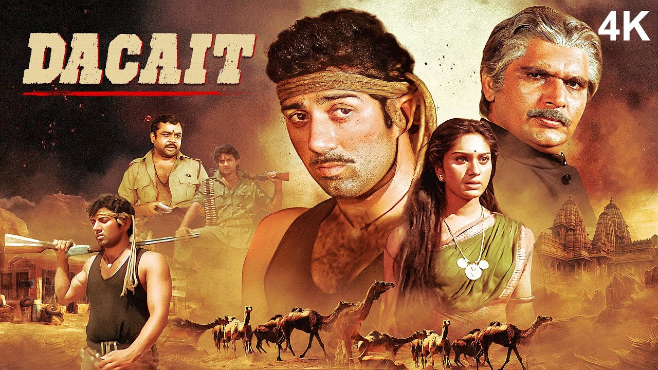 Dacait (1987) Full Hindi Movie (4K) | Sunny Deol & Meenakshi Sheshadri | Paresh Rawal &  Raza Murad