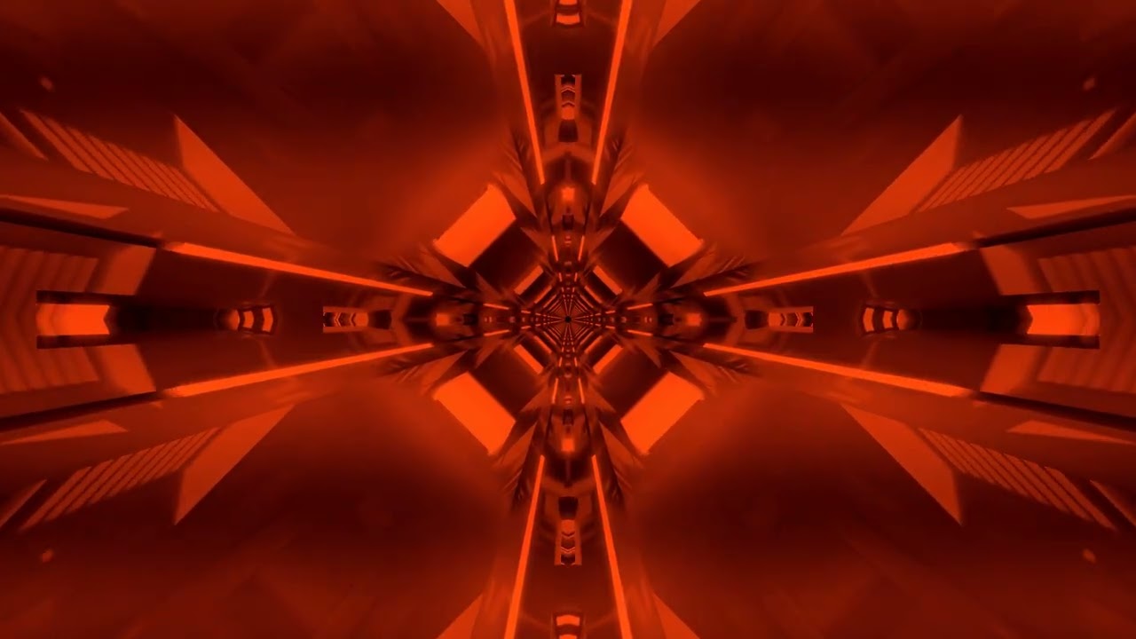 10 hours Red Neon Tunnel Screensaver 4K UHD 60fps Vj Loop