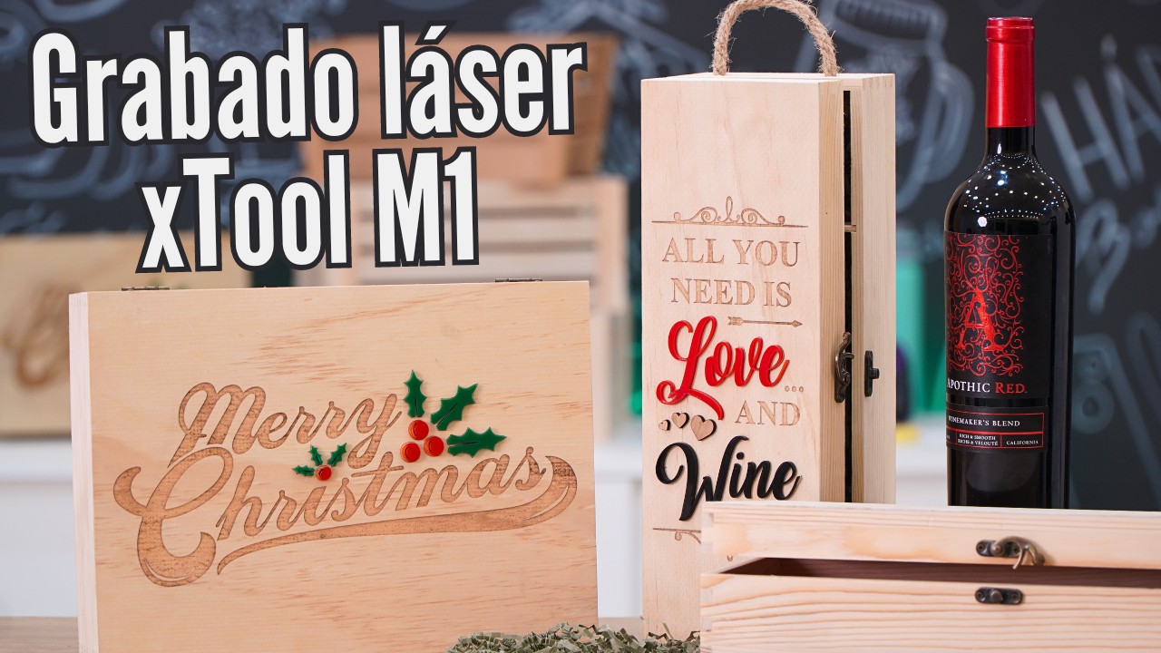 🎁 Regalos para navidad usando la xTool m1 - Corte y grabado láser #christmas