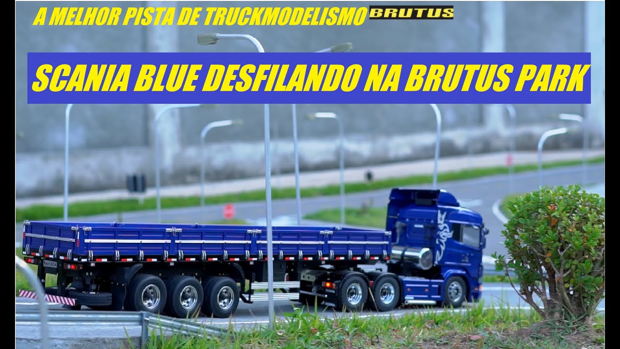 BRUTUS - SCANIA BLUE COM CARRETA LS BRUTUS PADR&Atilde;O RANDON 1/14