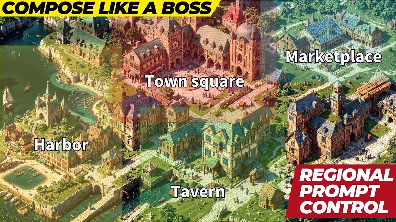 Regional Prompt Control with Tiled Diffusion/MultiDiffusion, Compose your Image Like A Boss! [A1111]