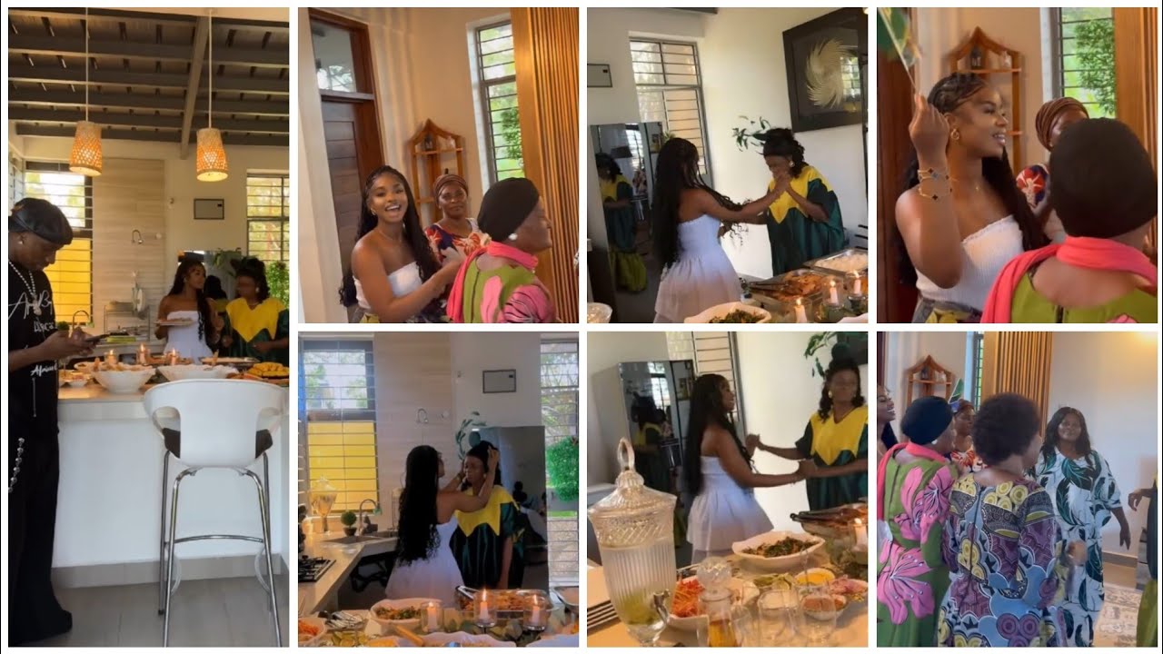 Iyabo OJO's daughter Priscy Ojo  hosted by JUX JUMA'S  Sister AND HIS  Mother IN TANZANIA.