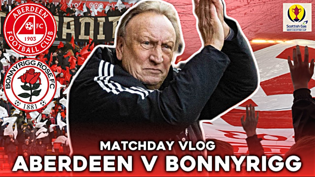 WARNOCK’S FIRST WIN! | ABERDEEN V BONNYRIGG ROSE | MATCHDAY VLOG | SCOTTISH CUP 5TH ROUND | 10/02/24
