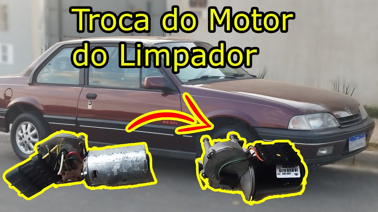 Troca do Motor do Limpador do Parabrisa Monza 1994 Tubarão EFI