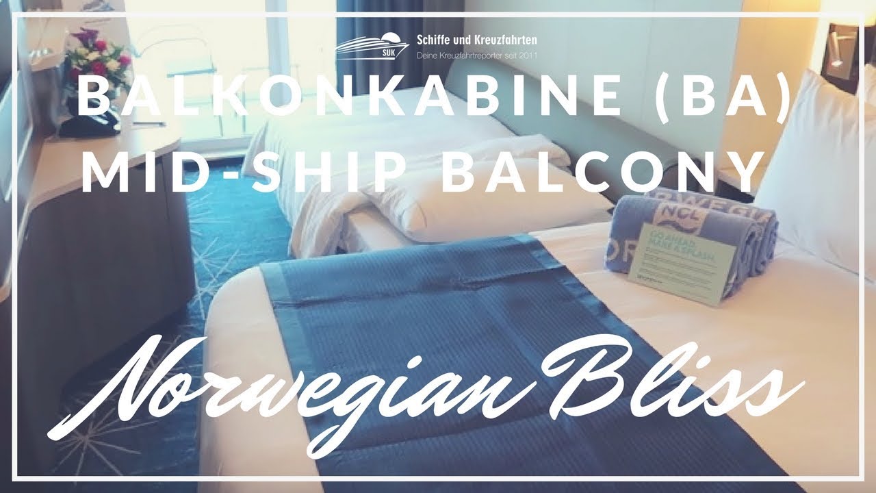 Norwegian Bliss: Balkon Kabine 3 Personen / 3-Bed Mid-Ship Balcony (BA)
