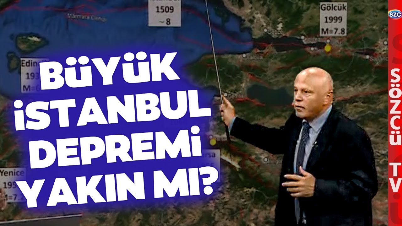Büyük İstanbul Depremi Yakın mı? Deprem Bilimci Harita Üzerinden Anlattı! İşte Riskli İlçeler