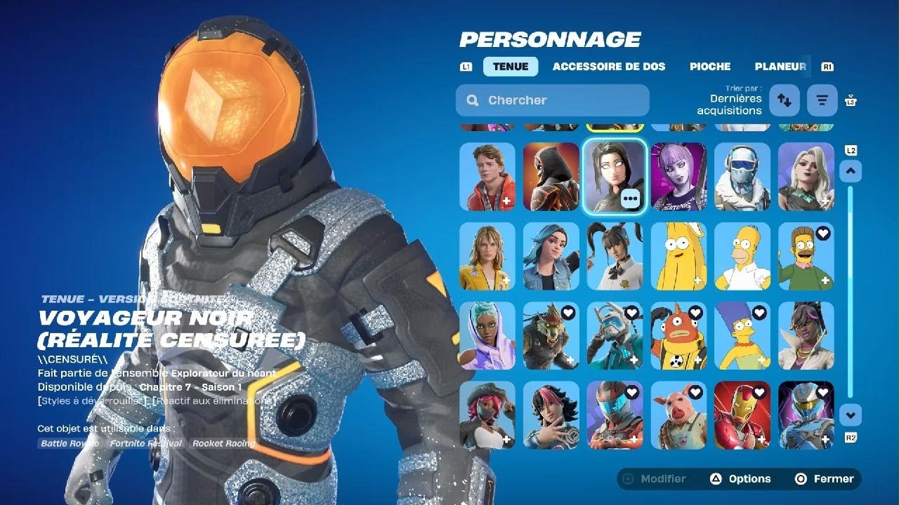 Je vous présence mon casier Fortnite