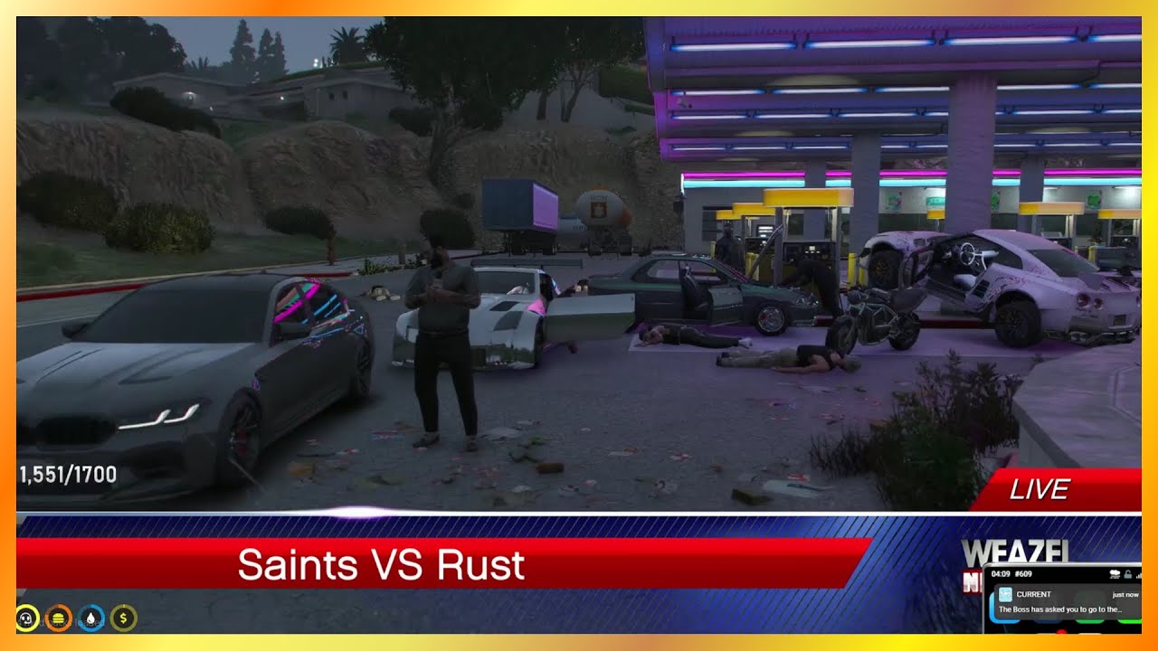 GG HOOD NEWS Is Covering RUST vs SAINTS Conflict | NoPixel GTA RP
