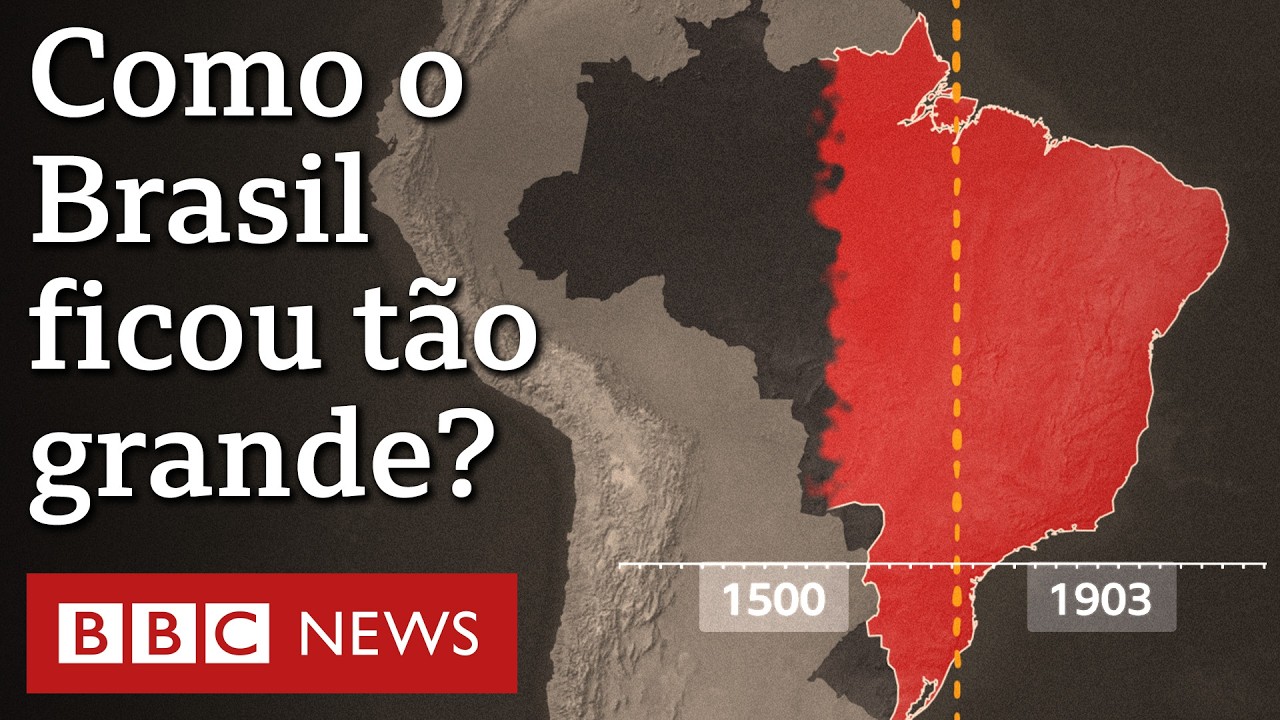 Seis mapas que mostram como Brasil mudou até a forma atual