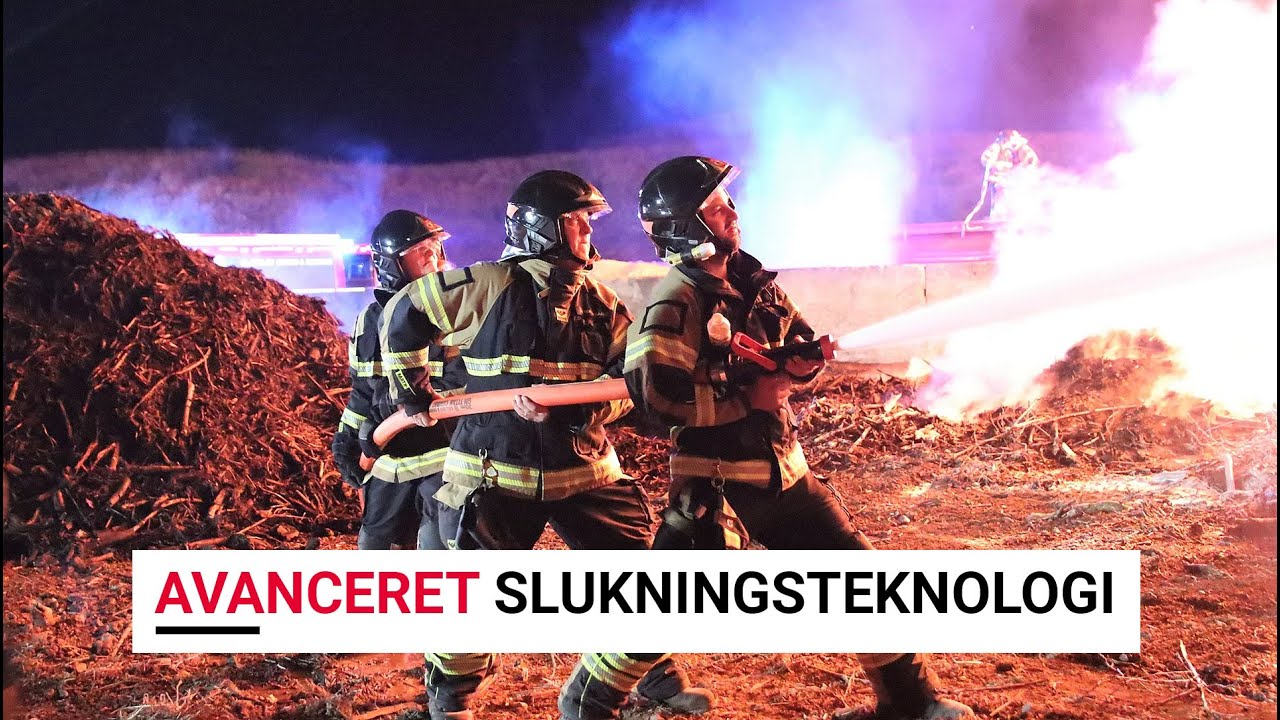 Ny moderne brandsprøjte fik sin ilddåb ved voldsom brand på genbrugsplads i Sorø.
