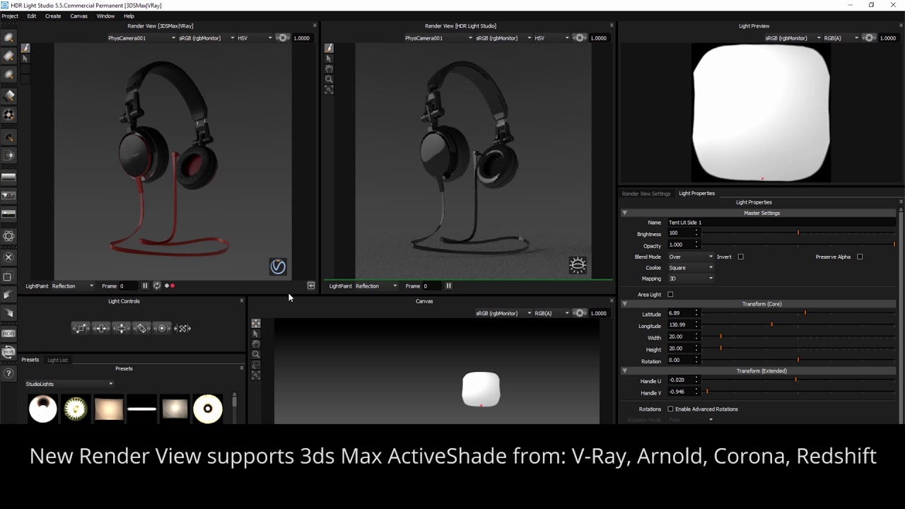HDR Light Studio Carbon - Improved 3ds Max Workflow