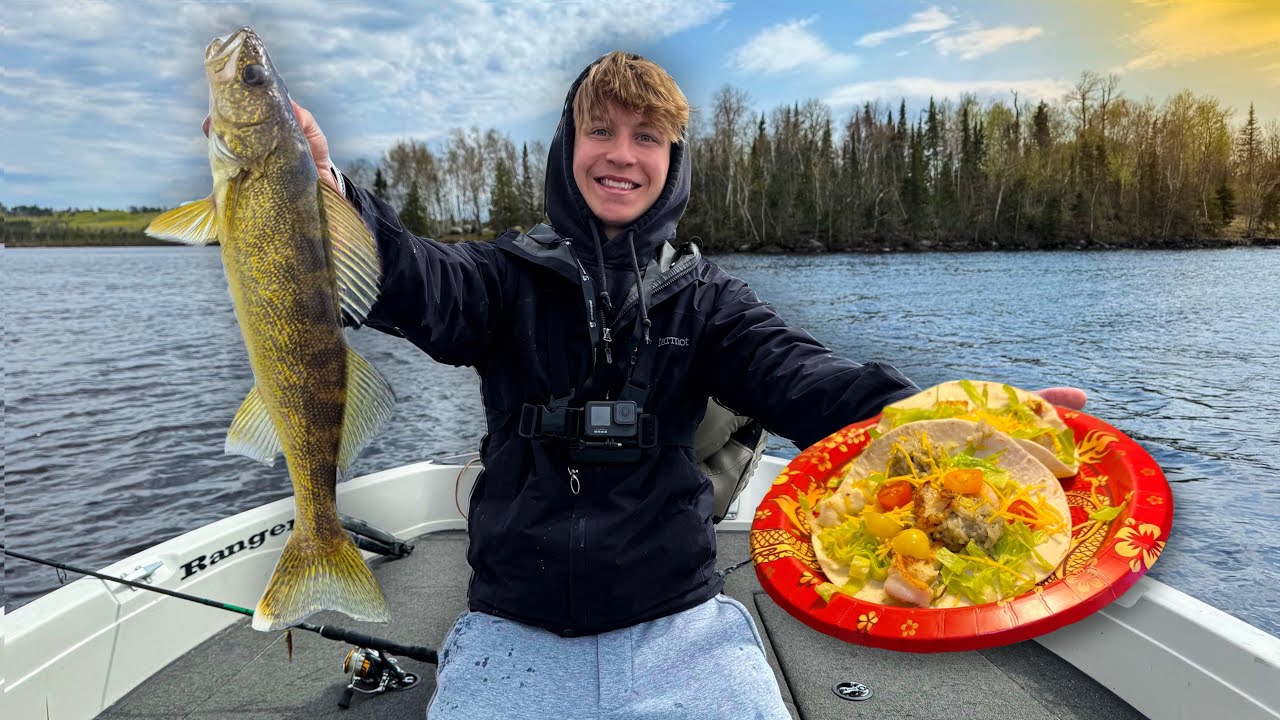 Northwoods Catch N Cook WALLEYE TACOS! (MN Fishing Opener 2024)