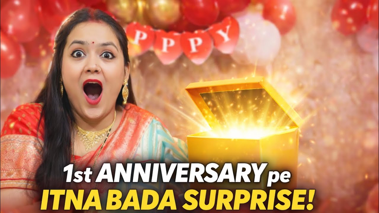 Pehli Anniversary Pe Itna Bada Surprise?!😱 | 1st Anniversary Vlog | 