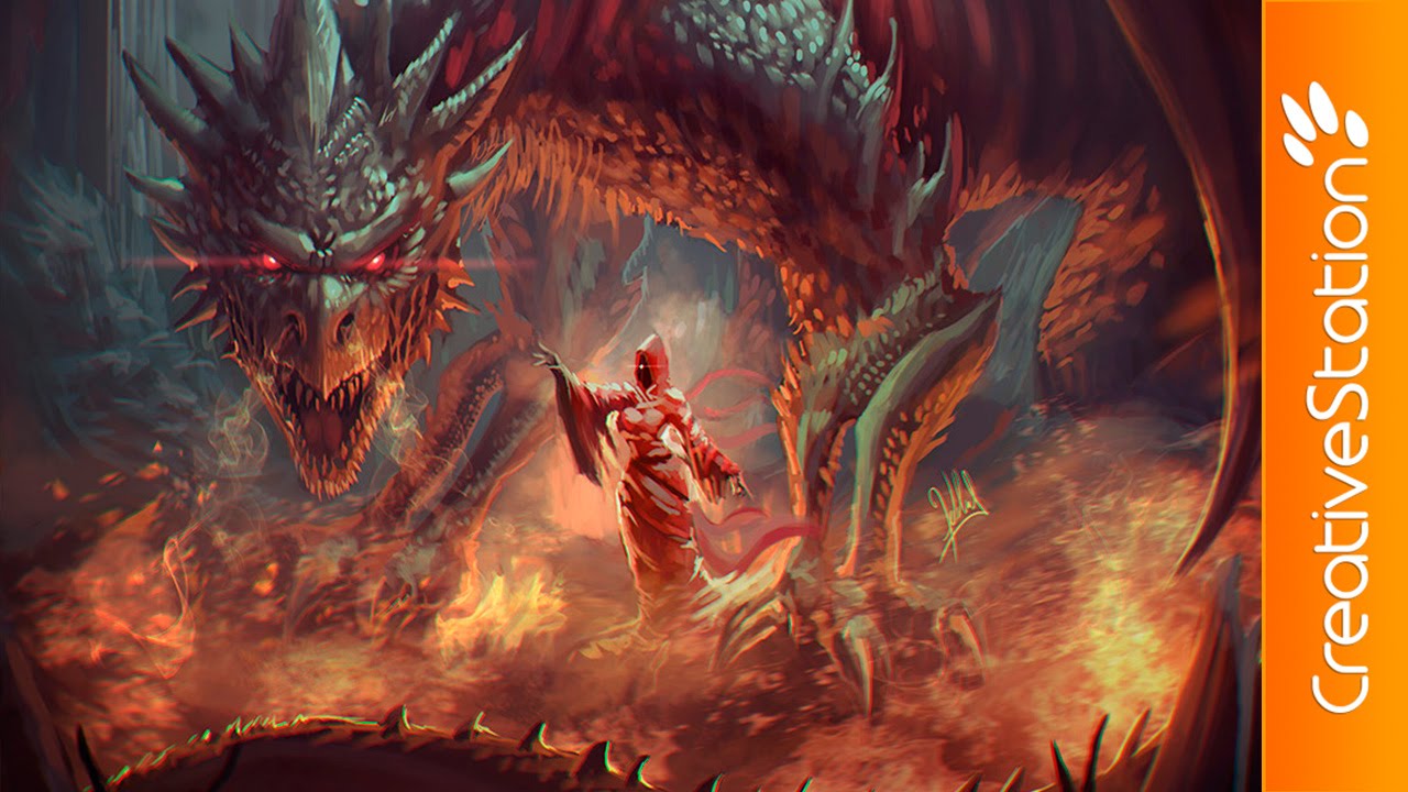 Rebirth Dragon - Speed Painting (#Photoshop) | CreativeStation