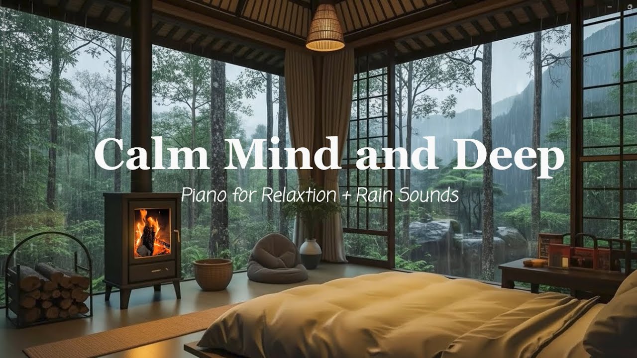 Relaxing Music with Rain Sounds 🌙 Fall Into Sleep Instantly | Healing & Calm Mind