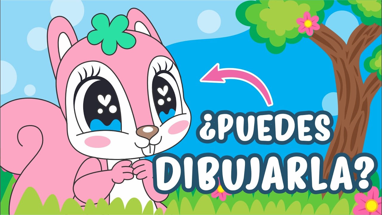 ¿Puedes dibujar esta ardilla? | Dibujo fácil paso a paso para niños