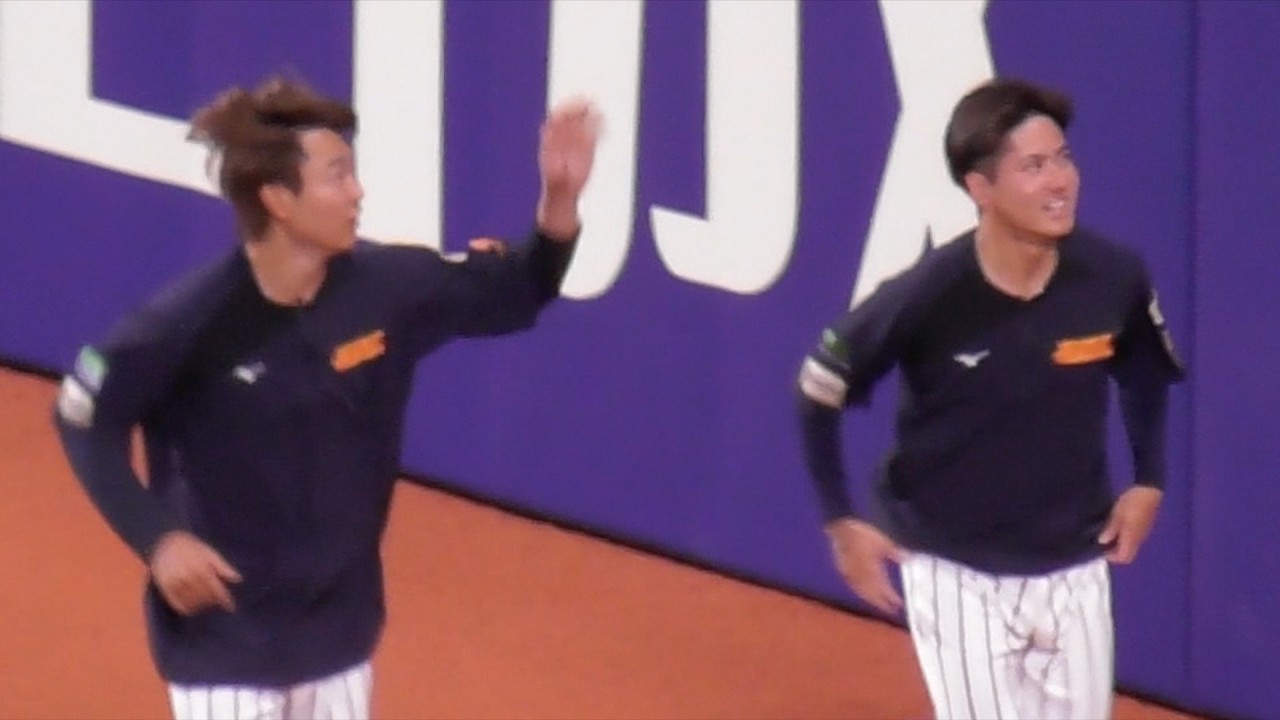 髙橋宏斗と金丸夢斗 侍ジャパンの末っ子ふたり組　侍ジャパンVS中日ドラゴンズ　2026/02/27
