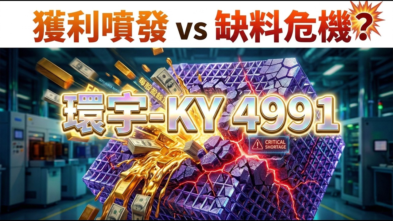 輝達AI伺服器推手！環宇-KY(4991) 搶佔1.6T光模塊紅利 ，績效能贏大盤ETF嗎？