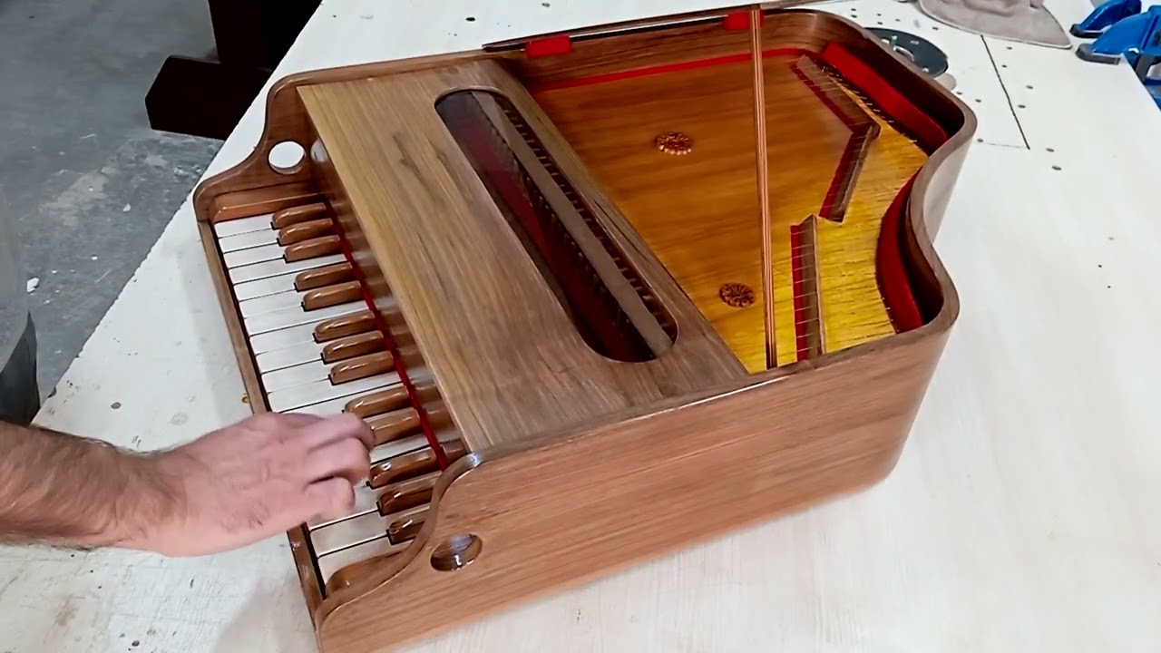 I made my own little piano मैंने एक छोटा सा पियानो बनाया