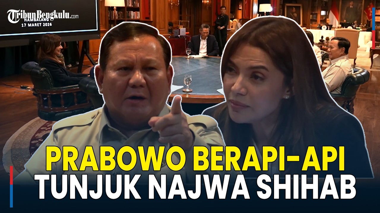 Debat Panas di Meja Bundar! Prabowo Sampai Tunjuk-Tunjuk Najwa Shihab: Come On, You Ga Objektif