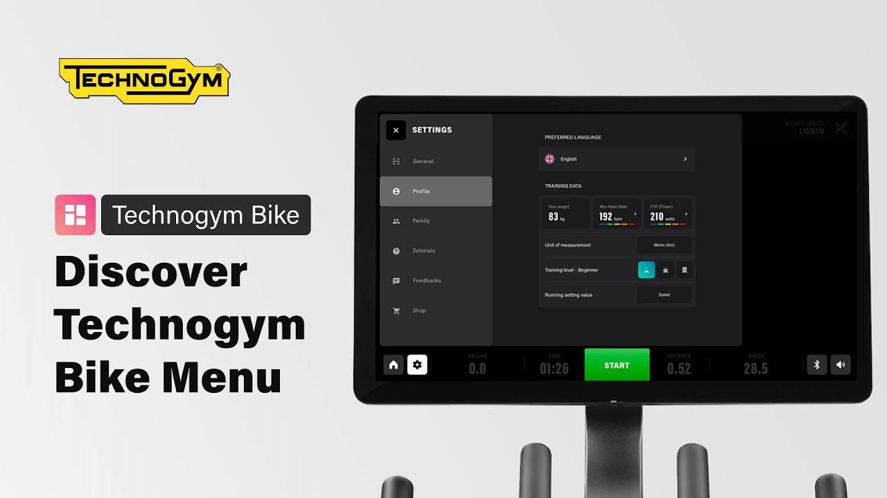 Technogym Bike | Discover Technogym Bike Menu